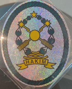 Stiker Hakim Hologram list tebal