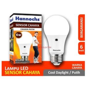 LAMPU SENSOR CAHAYA 6W HANNOCHS