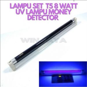 LAMPU T5 8W ULTRA VIOLET SET MITSUWA