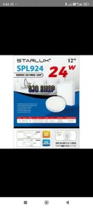 PANEL OB SEGI 24W STARLUX
