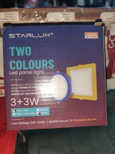 PANEL IB BULAT 3+3 STARLUX KUNING