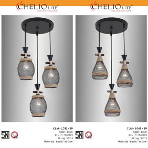 LAMPU GANTUNG CHELIO CLM 1051/3P