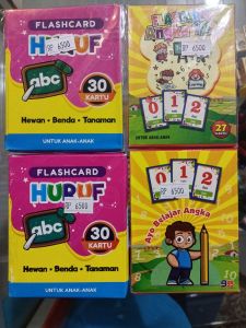 Flash card huruf dan angka