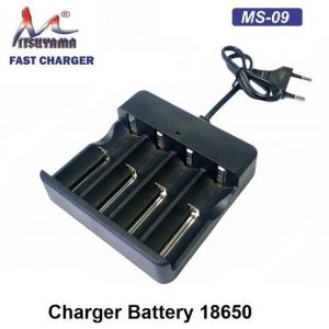 CHARGER 4 SLOT BATERAI 18650 MITSUYAMA MS 09