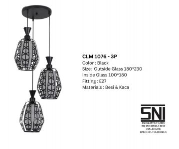 LAMPU GANTUNG CHELIO CLM 1076 3P