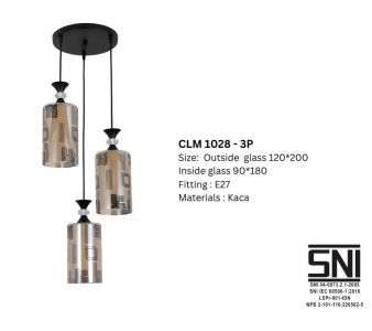 LAMPU GANTUNG CHELIO CLM 1028 3P