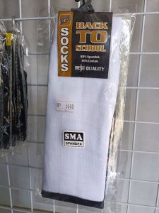 Kaos kaki sma putih hitam socks