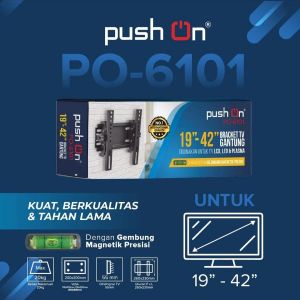 BRACKET TV LED 19-42 PO-6101 PUSH ON