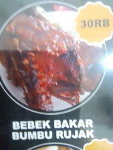 Bebek 1/4 Bakar Bumbu rujak
