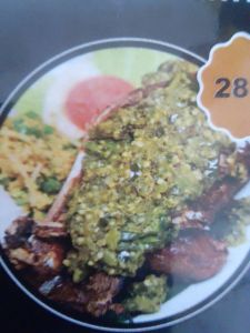 Ayam 1/4 Sambal ijo