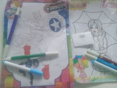 Mewarnai + 3 spidol
