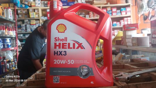 SHELL HX3 20W-50 4Liter (MESIN) BSN/SLR