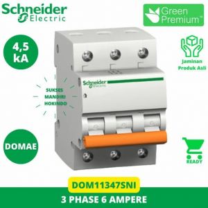 MCB SCHNEIDER 3 PHASE 6A