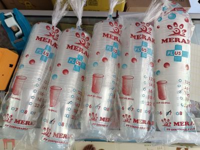 Plastik merak 16 oz oval