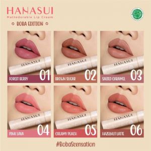Hanasui Lip Cream Boba Edition 05 Creamy Peach 4g