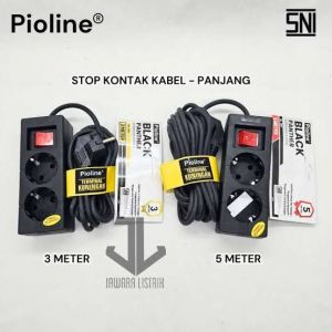 STOP KONTAK 2L 3M MIKOTEK HITAM