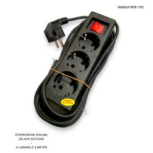 STOP KONTAK 3L 3M MIKOTEK HITAM