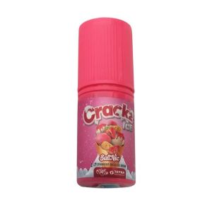 Crack straw ice cream salt
