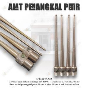PENANGKAL PETIR ASLI TEMBAGA  3/4
