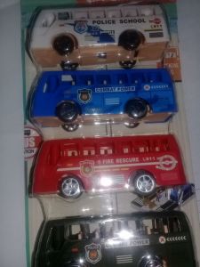City bus pull back