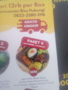 Paket 4 (Nasi Bebek 1/4 Bakar)