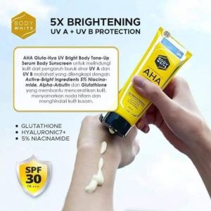 Body whitw Aha spf 30pa+