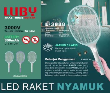 RAKET NYAMUK LUBY 3888
