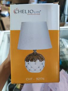 LAMPU MEJA CHELIO CHT-92174 WH+GD
