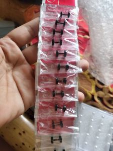 Anting barbel hitam 6mm