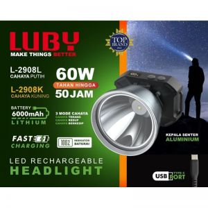 SENTER KEPALA 60W WARM 2908 LUBY