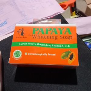 Papaya Whitening Soap List Hijau 135g