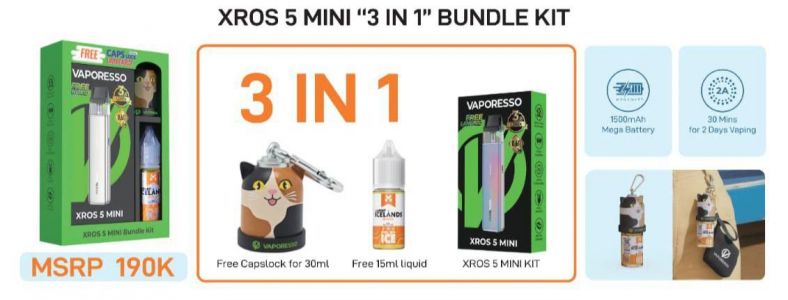 Vaporesso xros 5 mini bundling