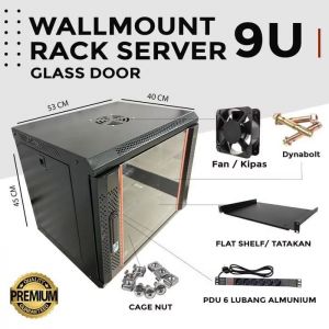 RACK SERVER 9U / WALLMOUNT 9U KOMPLIT
