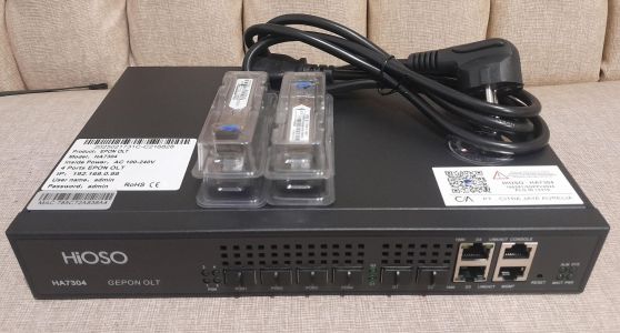 HIOSO EPON OLT 4PON HA7304 4 SFP PORTS
