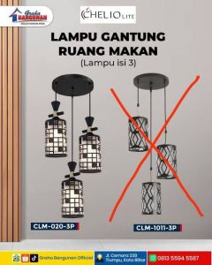 LAMPU GANTUNG CHELIO CLM-020-3P