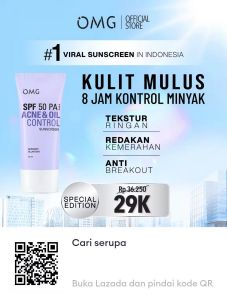 OMG spf50 Acne Oil Control Sunscreen 25ml