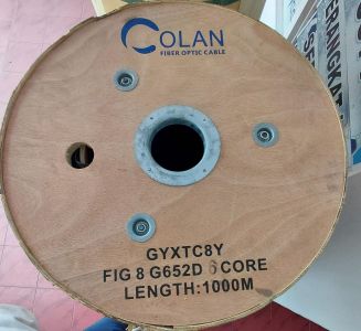 Colan Kabel FO 6 Core Fig 8 PE TYPE Kulit keras 1Km Non Armour