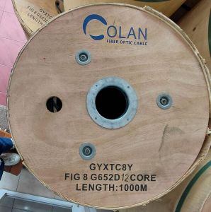 Colan Kabel FO 12 Core Fig 8 PE TYPE Kulit keras 1Km Non Armour