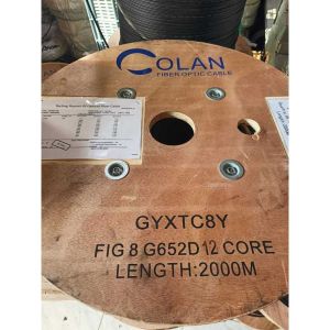Colan Kabel FO 12 Core Fig 8 PE TYPE Kulit keras 2Km Non Armour