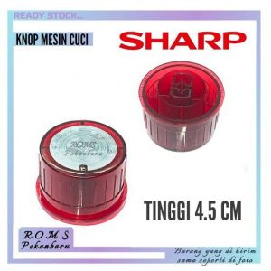 KNOP MESIN CUCI SHARP MERAH