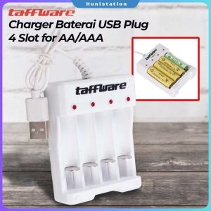 CHARGER BATERAI AA/AAA USB 4 SLOT TAFFWARE
