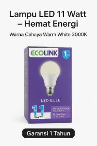 LAMPU LED ECOLINK 11W WARM WHITE