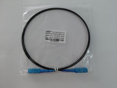 JOLINK PATHCORD DC SC/UPC/1M HITAM GEPENG