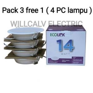 DOWNLIGHT ECOLINK 14W 3 BONUS 1