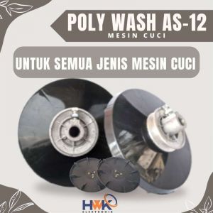 PULI PENCUCI PLASTIK HITAM AS 12 MM