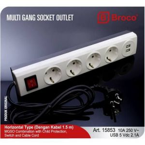 STOP KONTAK 5L 1.5 METER BROCO