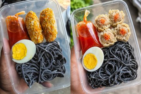 Mie lava topping