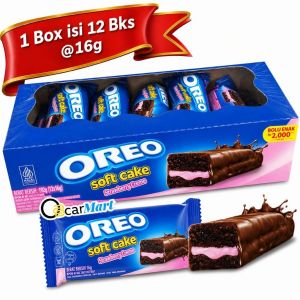 Oreo Soft Cake Rasa Strawberry 16gr