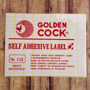 Label Kertas Golden Cock No. 112