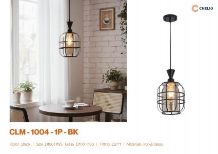 LAMPU GANTUNG CLM 1004 1P CHELIO